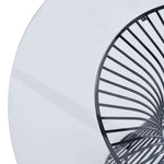Chandler - Modern Round Glass & Black Stainless Steel Dining Table by VIG Furniture - View 13