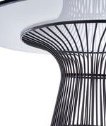 Chandler - Modern Round Glass & Black Stainless Steel Dining Table by VIG Furniture - View 6