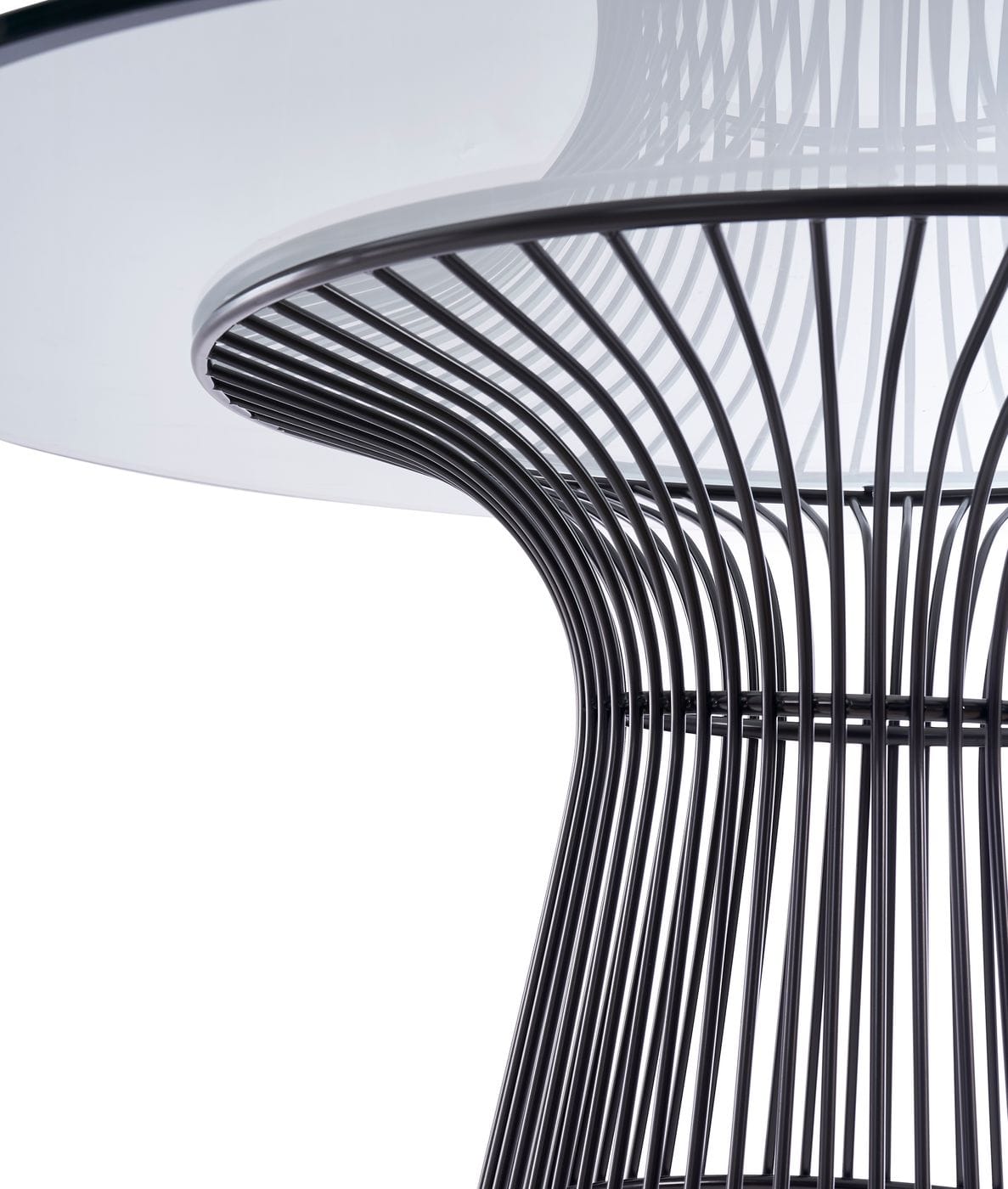 Chandler - Modern Round Glass & Black Stainless Steel Dining Table by VIG Furniture - View 6