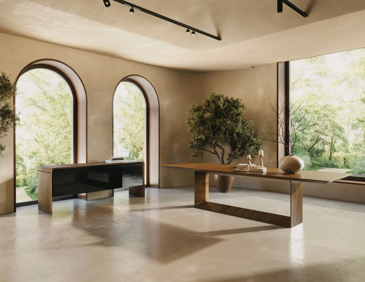 Channa - Modern Walnut Dining Table by VIG Furniture - View 8