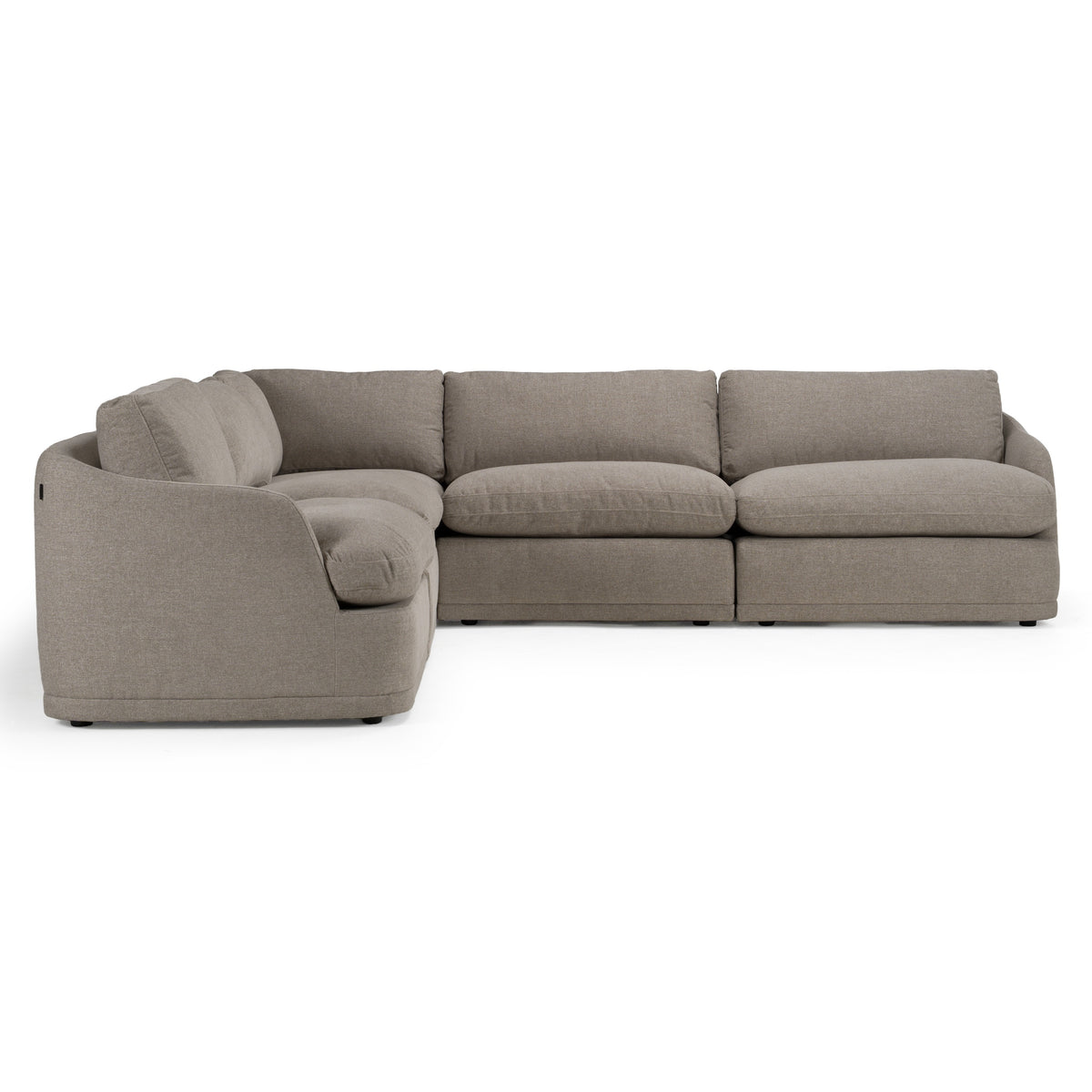 Chantry - Modern Grey Sand Fabric Sectional Sofa by VIG Furniture - View 3