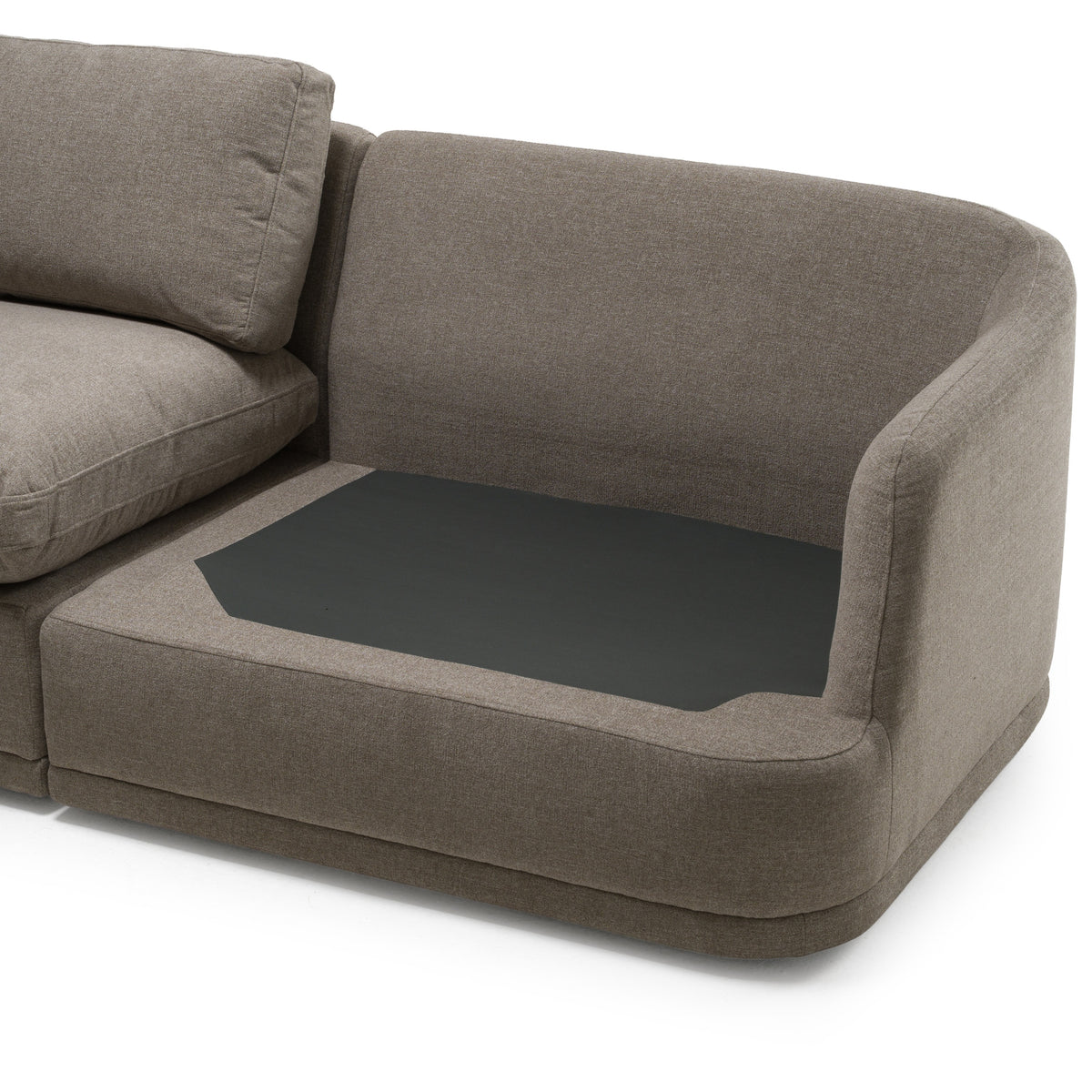 Chantry - Modern Grey Sand Fabric Sectional Sofa by VIG Furniture - View 5