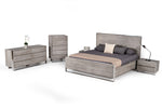 Charlene Modern Grey Elm & Stainless Steel Bedroom Set by VIG Furniture - View 8