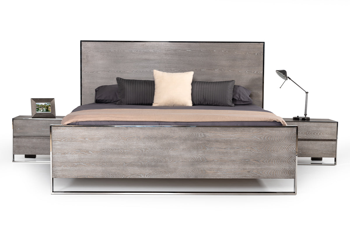 Arlene Modern Grey Elm Nightstand by VIG Furniture - View 4