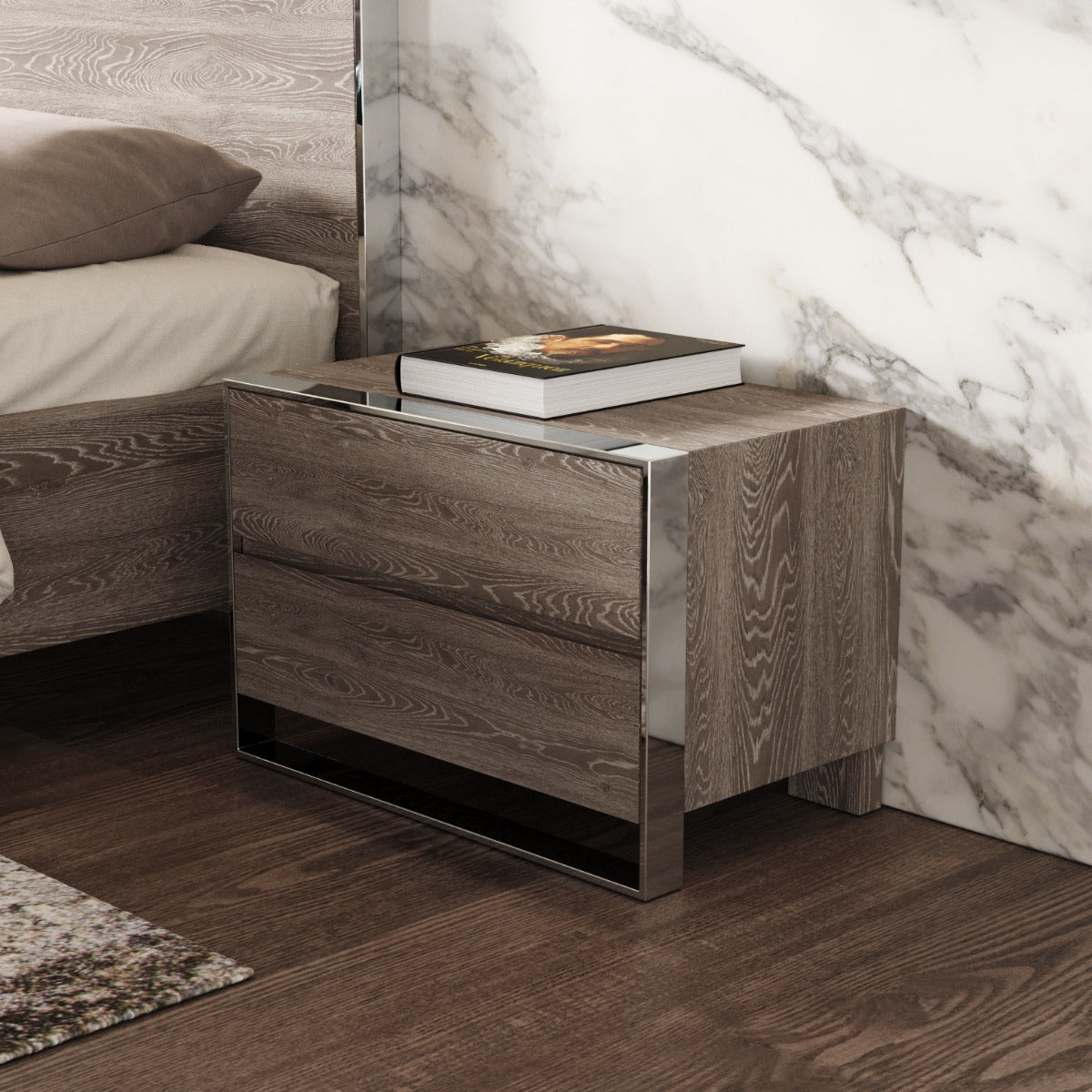 Arlene Modern Grey Elm Nightstand by VIG Furniture - View 7