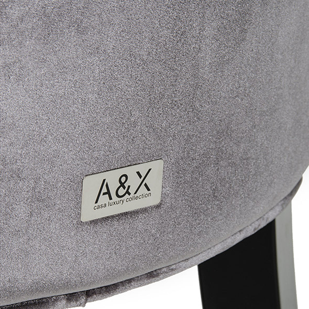 Charlotte - Grey Velour Dining Chair (Set of 2) by VIG Furniture - View 11