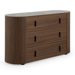 Chelton - Contemporary White Ceramic & Walnut 3-Drawer Dresser by VIG Furniture - View 2