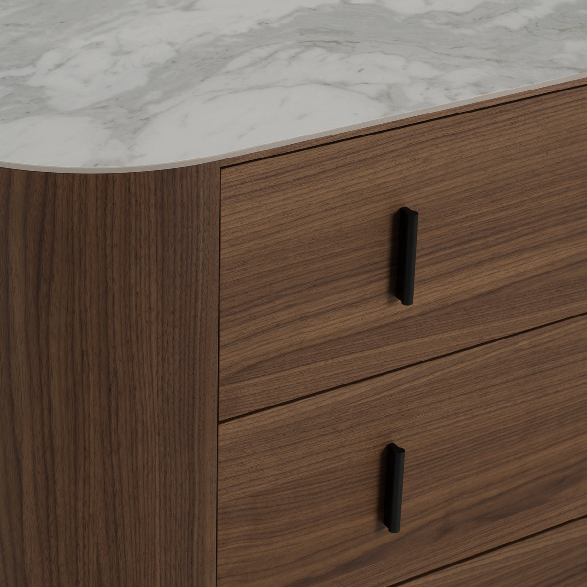Chelton - Contemporary White Ceramic & Walnut 3-Drawer Dresser by VIG Furniture - View 6