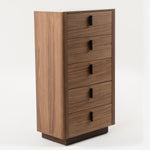 Chelton- Contemporary Walnut and White Ceramic Chest by VIG Furniture - View 3
