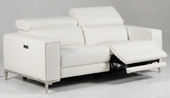 Chignik - Modern White Leather Sofa w/ 2 Recliners by VIG Furniture - View 9
