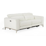 Chignik - Modern White Leather Sofa w/ 2 Recliners by VIG Furniture - View 2