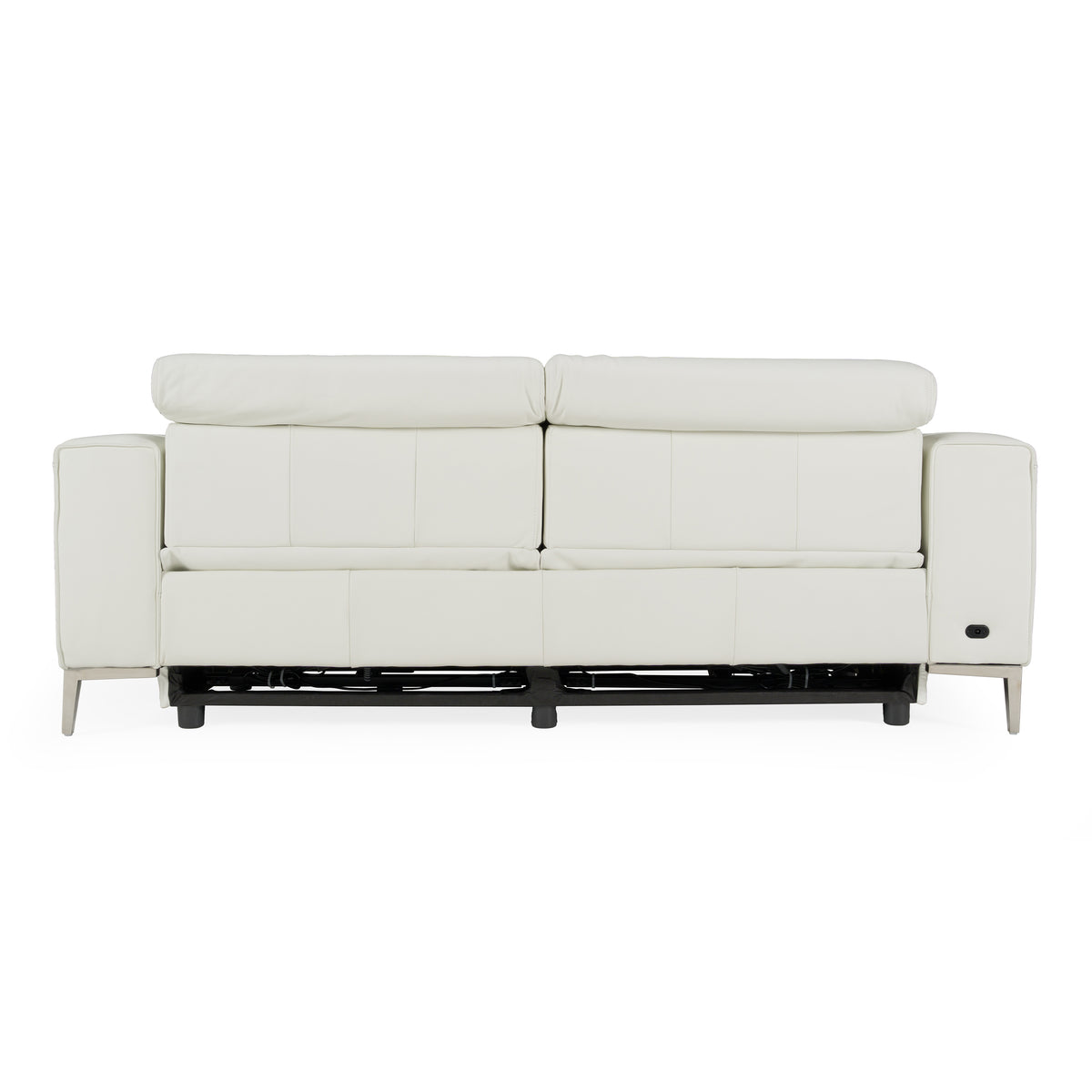 Chignik - Modern White Leather Sofa w/ 2 Recliners by VIG Furniture - View 4