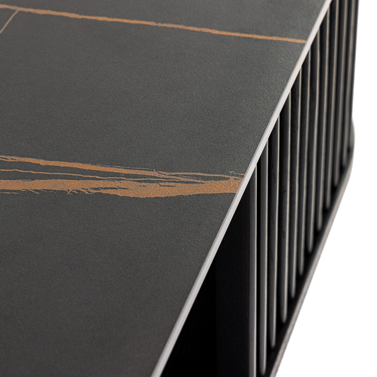 Chip - Modern Black Ceramic + Black Ash Square Coffee Table by VIG Furniture - View 4