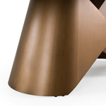 Chiswell - Contemporary White Ceramic + Brushed Brass Dining Table by VIG Furniture - View 10