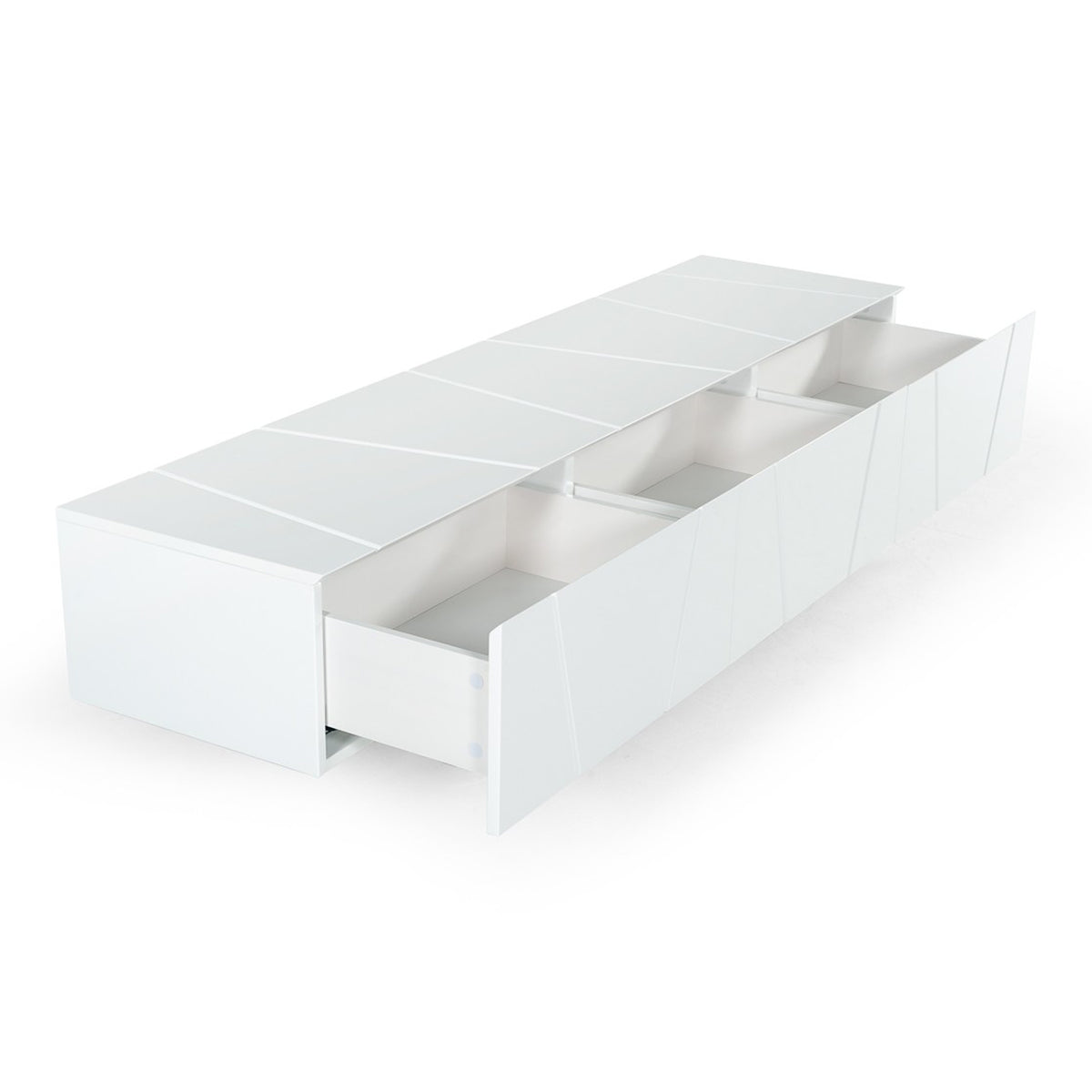 Chrysler Modern White TV Stand by VIG Furniture - View 7
