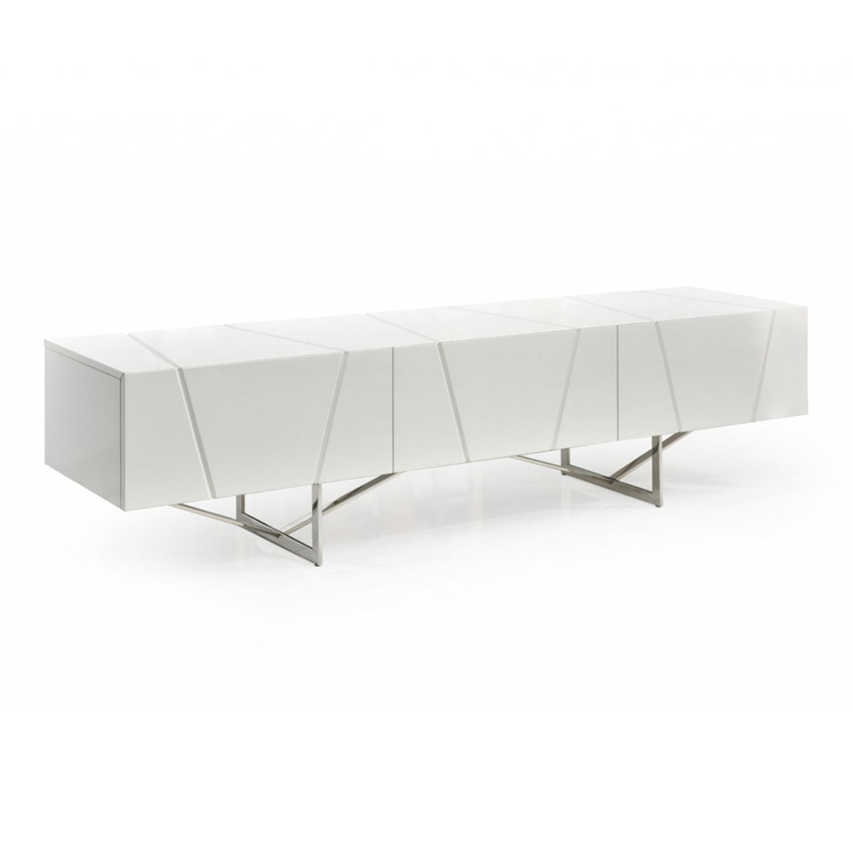 Chrysler Modern White TV Stand by VIG Furniture - View 5