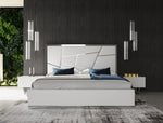 Chrysler Modern White Bonded Leather Bed by VIG Furniture - View 7