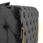 Clarice - Transitional Black Velvet Sofa by VIG Furniture - View 7