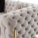 Clarice - Transitional Light Beige Velvet Sectional Sofa by VIG Furniture - View 5