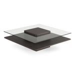 Clarion Modern Grey Elm & Glass Coffee Table by VIG Furniture - View 2