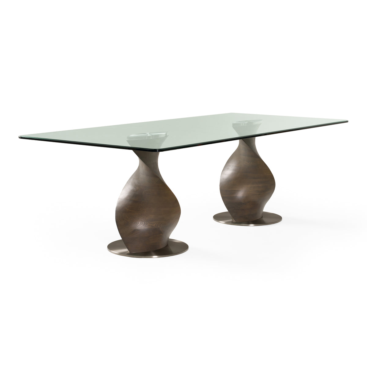 Cleveland - Contemporary Glass and Grey Ash Dining Table by VIG Furniture - View 4
