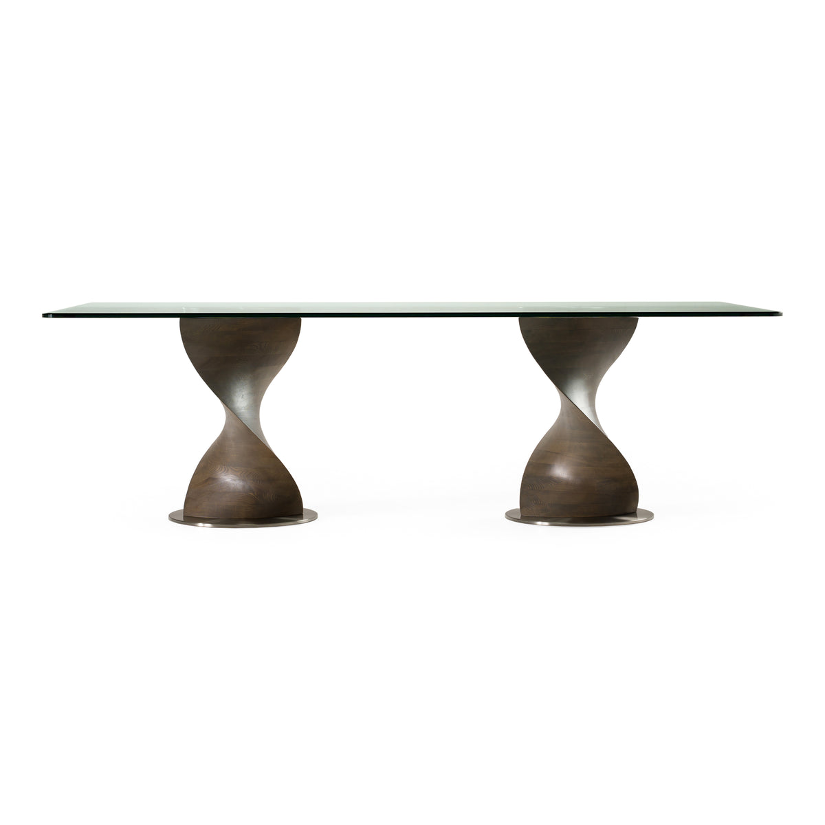 Cleveland - Contemporary Glass and Grey Ash Dining Table by VIG Furniture - View 1