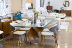 Cleveland - Contemporary Glass and Walnut Dining Table by VIG Furniture - View 4