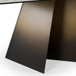 Clifford - Contemporary White Ceramic + Brushed Bronze Dining Table by VIG Furniture - View 6