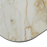 Clifford - Contemporary White Ceramic + Brushed Bronze Dining Table by VIG Furniture - View 7