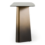Clifford - Contemporary White Ceramic + Brushed Bronze Console Table by VIG Furniture - View 5