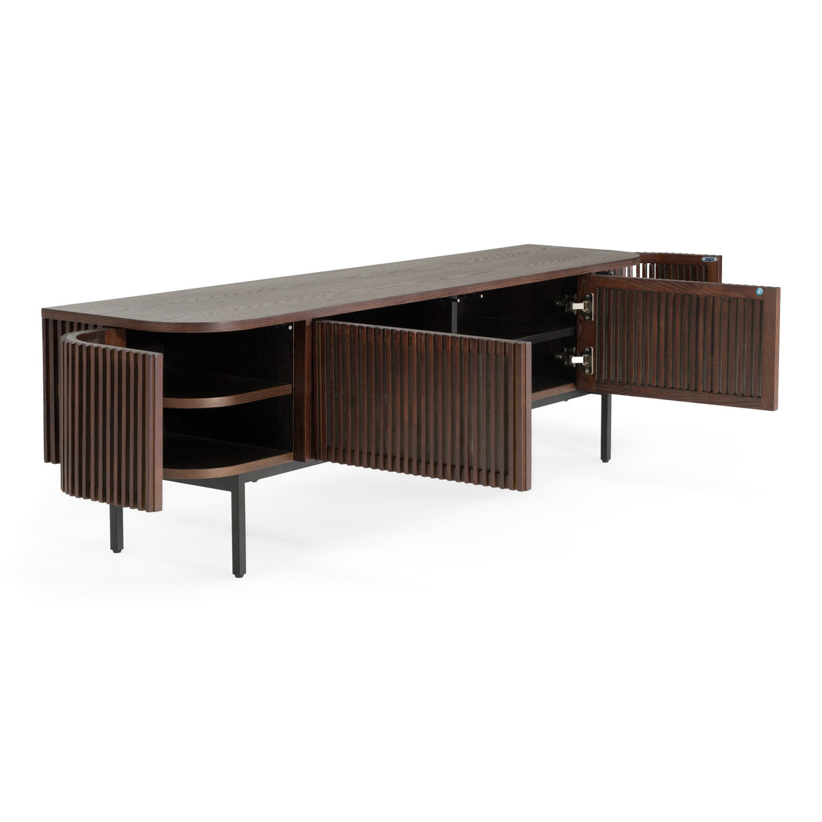 Clifton - Modern Smoked Ash Tall TV Stand by VIG Furniture - View 12