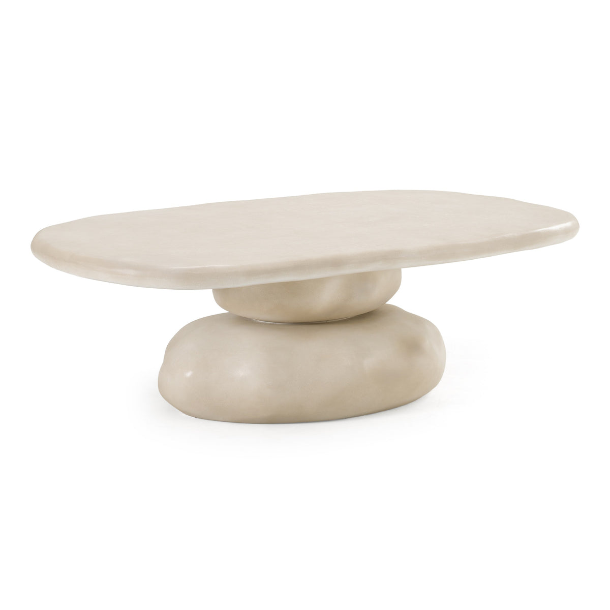 Coates - Modern Beige Concrete Coffee Table by VIG Furniture - View 2