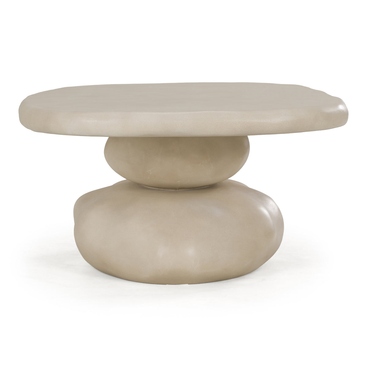 Coates - Modern Beige Concrete Coffee Table by VIG Furniture - View 6