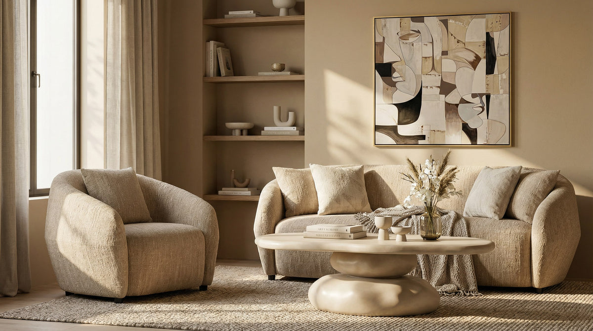 Coates - Modern Beige Concrete Coffee Table by VIG Furniture - View 5