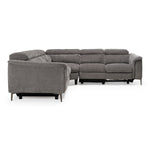 Coffman - Modern Grey Fabric Sectional Sofa w/ Sofa Bed + Recliner by VIG Furniture - View 4