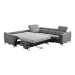 Coffman - Modern Grey Fabric Sectional Sofa w/ Sofa Bed + Recliner by VIG Furniture - View 9