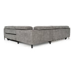 Coffman - Modern Grey Fabric Sectional Sofa w/ Sofa Bed + Recliner by VIG Furniture - View 5