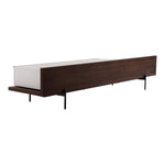Colima - Modern Matte Beige + Walnut TV Stand by VIG Furniture - View 12
