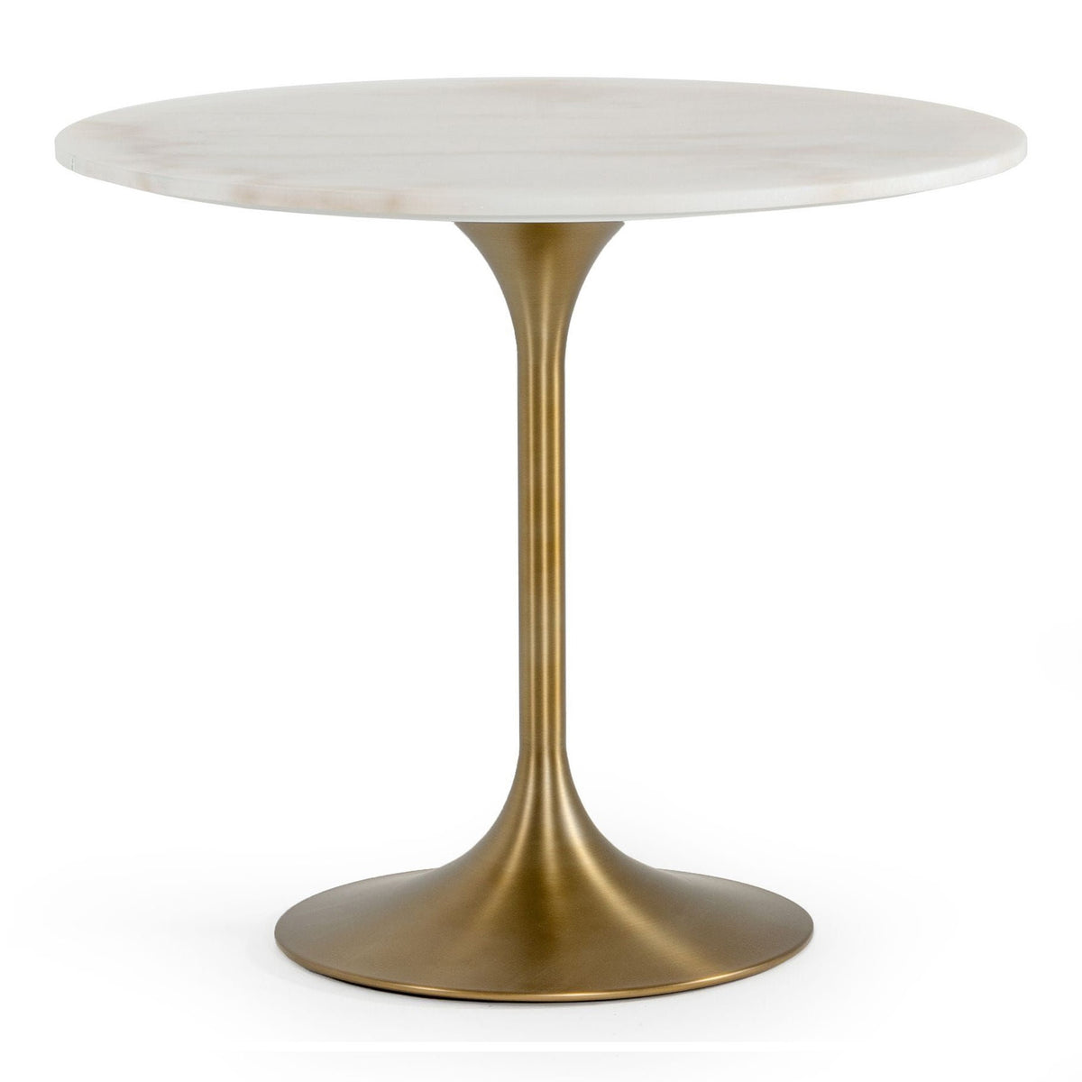 Collins - Glam White Marble & Gold Dining Table by VIG Furniture - View 1