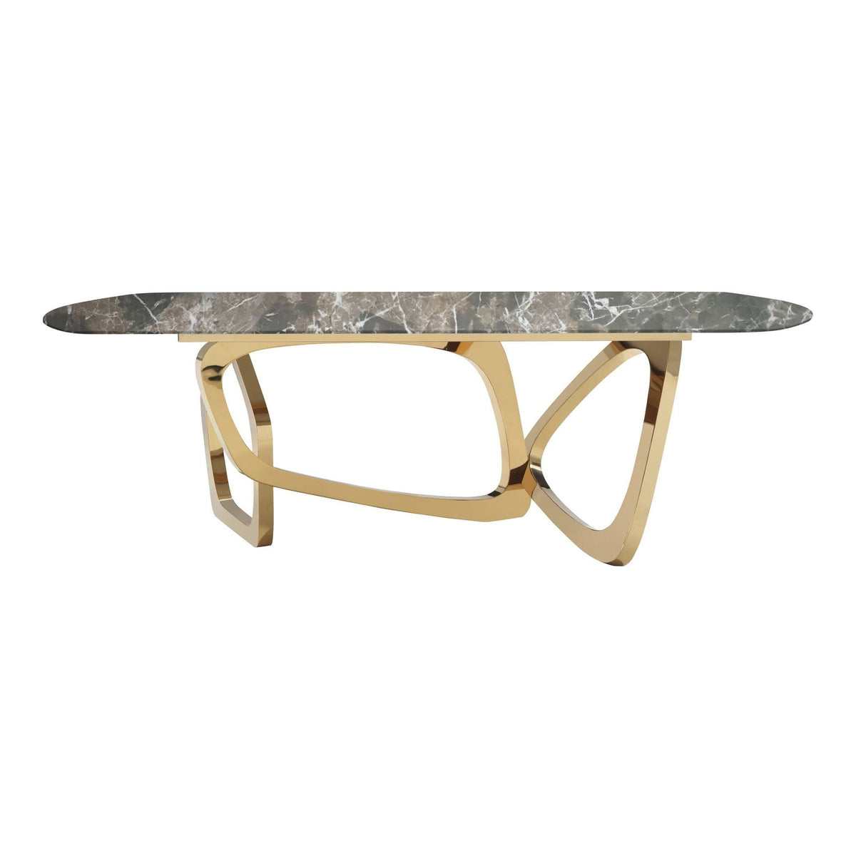 Colton - Modern Brown & Gold Dining Table by VIG Furniture - View 1