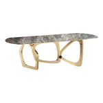 Colton - Modern Brown & Gold Dining Table by VIG Furniture - View 14