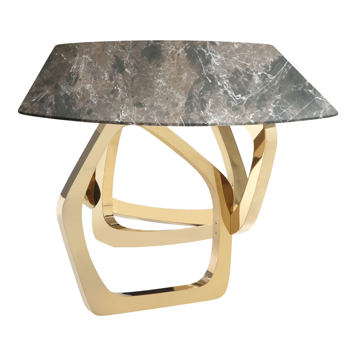 Colton - Modern Brown & Gold Dining Table by VIG Furniture - View 15