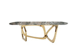 Colton - Modern Brown & Gold Dining Table by VIG Furniture - View 6