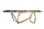 Colton - Modern Brown & Gold Dining Table by VIG Furniture - View 5