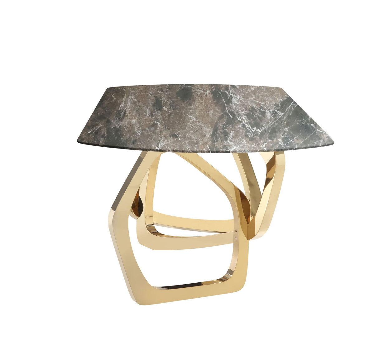 Colton - Modern Brown & Gold Dining Table by VIG Furniture - View 9