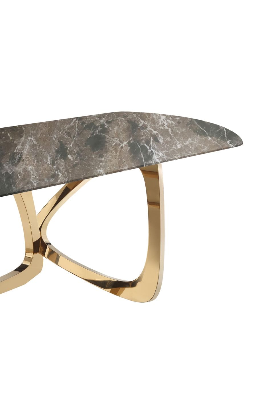Colton - Modern Brown & Gold Dining Table by VIG Furniture - View 10