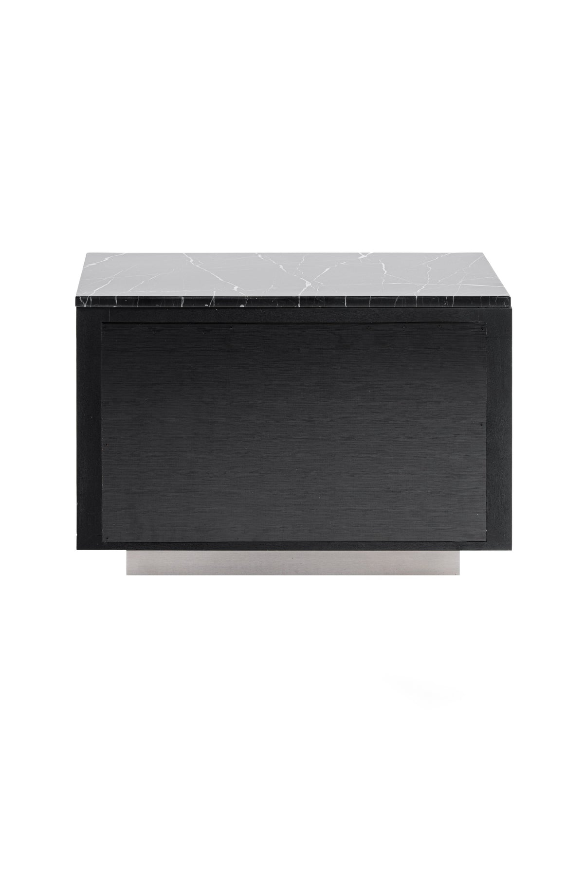 Concord - Modern Black Marble + Black Ash + Aluminum Nightstand by VIG Furniture - View 5