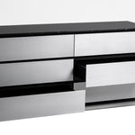 Concord - Modern Black Marble + Black Ash + Aluminum Dresser by VIG Furniture - View 6