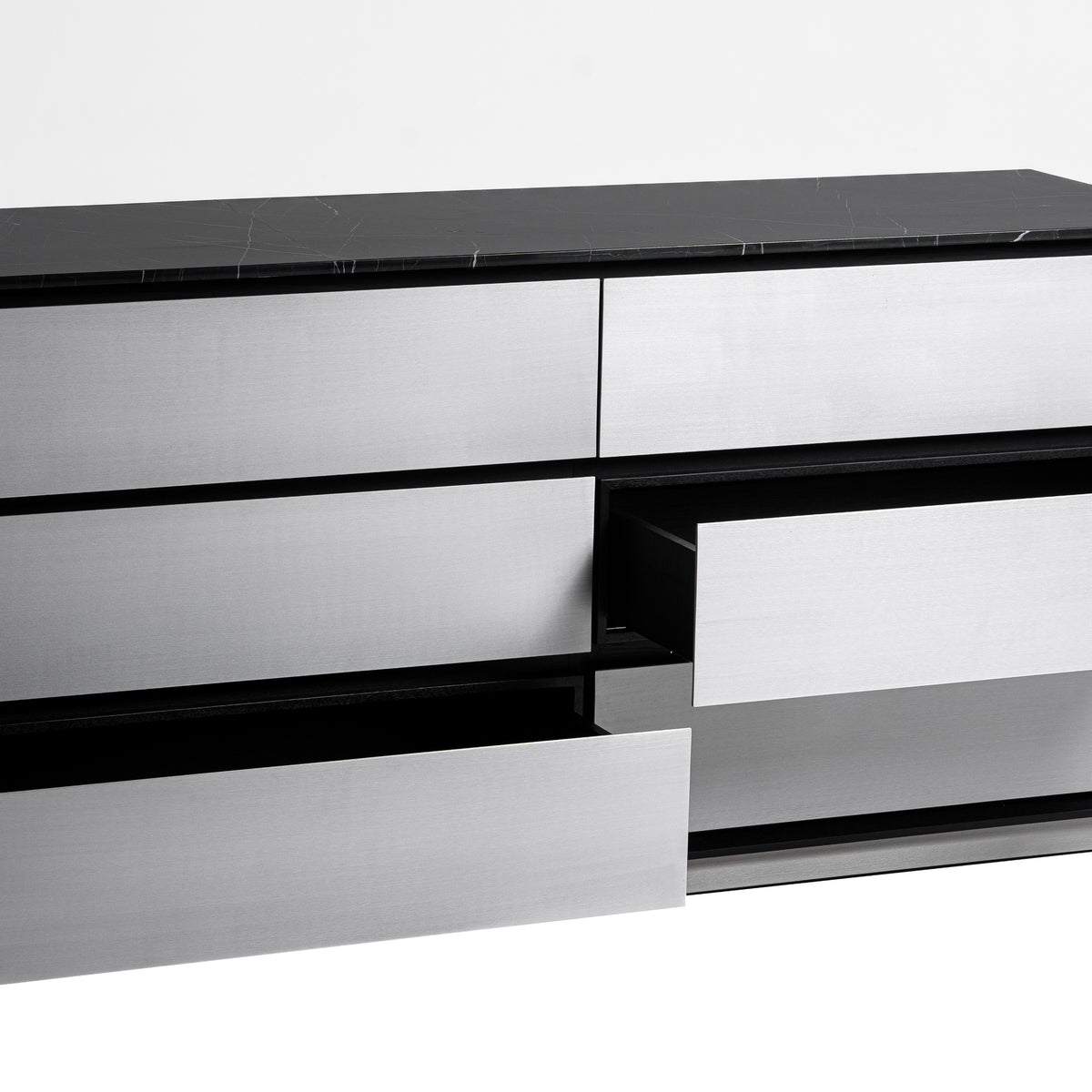 Concord - Modern Black Marble + Black Ash + Aluminum Dresser by VIG Furniture - View 6