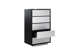 Concord - Modern Black Marble + Black Ash + Aluminum Chest by VIG Furniture - View 5